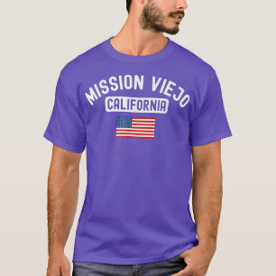 Camiseta Misión Viejo California Bandera de los Estados Uni