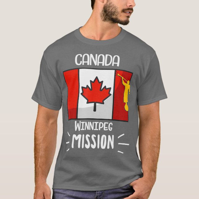 Camiseta Misión Winnipeg Mormon LDS de Canadá (Anverso)