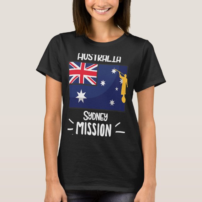 Camiseta Misionero de la misión LDS de Australia Sydney Mor (Anverso)