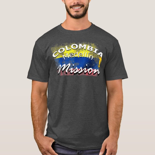 Camiseta Misionero de la Misión LDS de Medellín Mormon (Anverso)