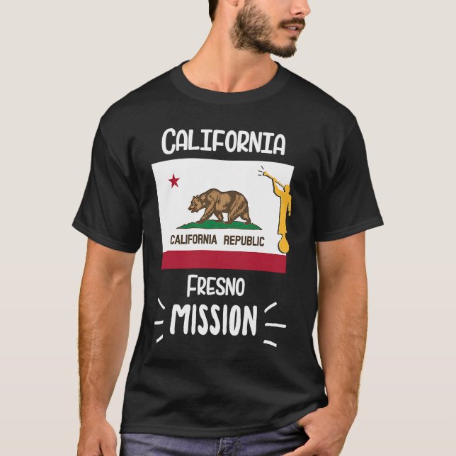 Camiseta Misionero de la misión LDS Fresno Mormon de Califo (Anverso)