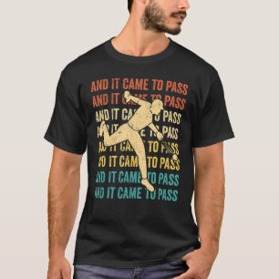 Camiseta Misionero Mormón Divertido LDS Béisbol Y Sucedió