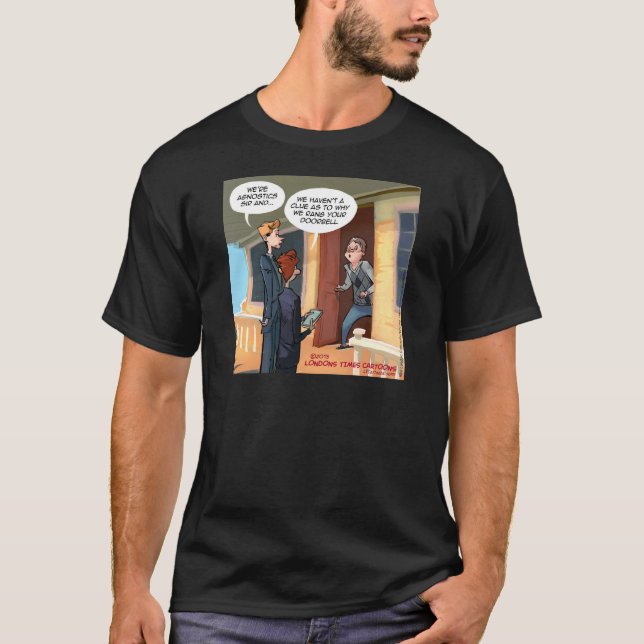 Camiseta Misioneros Agnósticos Divertidos (Anverso)