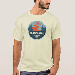 Camiseta Misisipi De Río Salvaje Y Escenario De Creek Negro