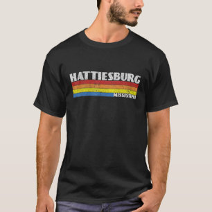 Camiseta Misisisipi Retro 80 MS Souvenir Hattiesburg
