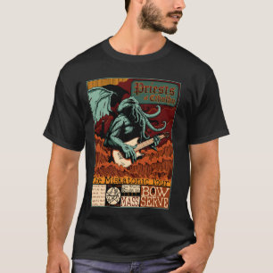 Camiseta Miskatonic Cthulhu Great Rock Cosmic Horror Metali