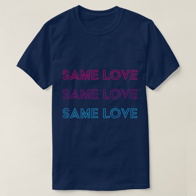 Camiseta Misma bandera de amor Bisexualidad Bisexual Homo (Diseño del anverso)