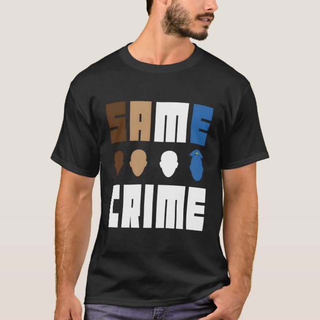 Camiseta Misma vida criminal Administración de libertad con (Anverso)