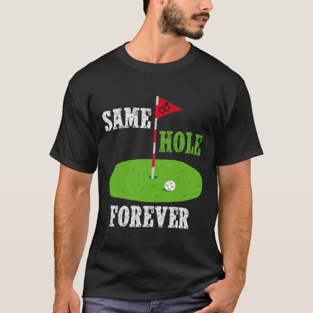 Camiseta Mismo Agujero Por Siempre Novio Despedida de Solte (Anverso)