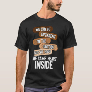 Camiseta Mismo Corazón En El Interior Del Mes De La Histori