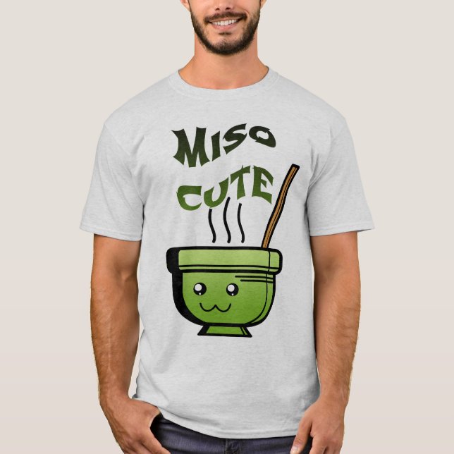Camiseta Miso Cute Kawaii Noodle Bowl (Anverso)
