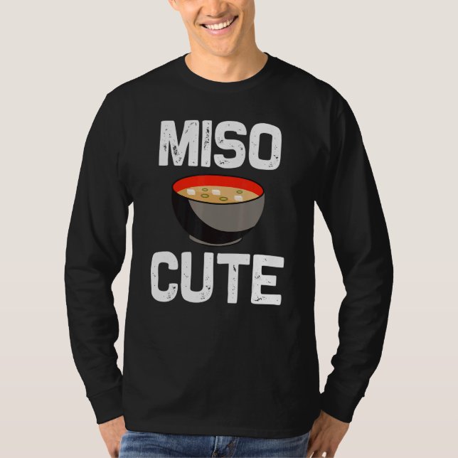 Camiseta Miso Designs For Men Women Japanese Miso Soup   (Anverso)