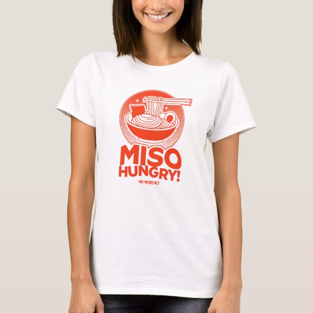 Camiseta Miso Hungry! Funny Ramen Lover  (Anverso)