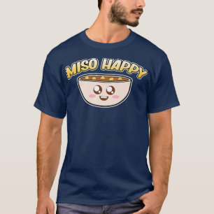Camiseta Miso Ramen Feliz Anime Kawaii Amante de los Fideos