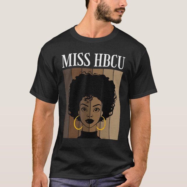 Camiseta Miss Hbcu Histórica Colegios Negros Universidades  (Anverso)