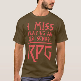 Camiseta Miss Jugando Un RPG De La Antigua Escuela