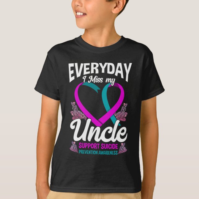 Camiseta Miss Mi tío Familia Concienciación sobre prevenció (Anverso)