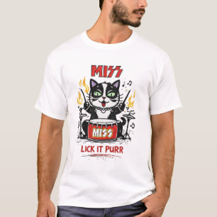 Camiseta MISS – Parodia de Gato Baterista Lamerlo Purr