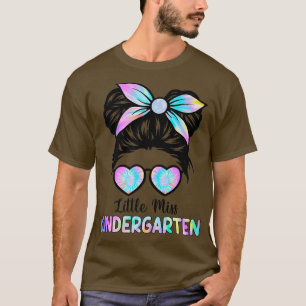 Camiseta Miss Pequeña Chica De Jardín De Niños De Vuelta A 