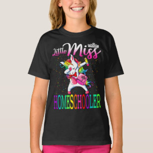 Camiseta Miss Pequeña Homeschoza Unicorn De Vuelta A La Esc