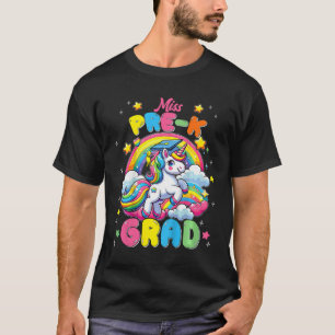 Camiseta Miss Pre K Grad Unicornio El Último Día De Graduac