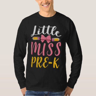 Camiseta Miss Pre K Nursery Preschool School Enrolment Educ