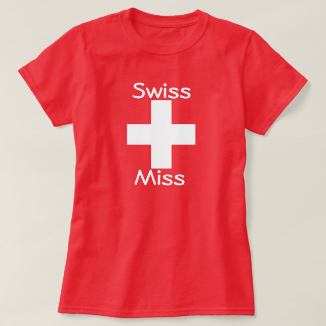 Camiseta Miss Suiza Tee (Diseño del anverso)