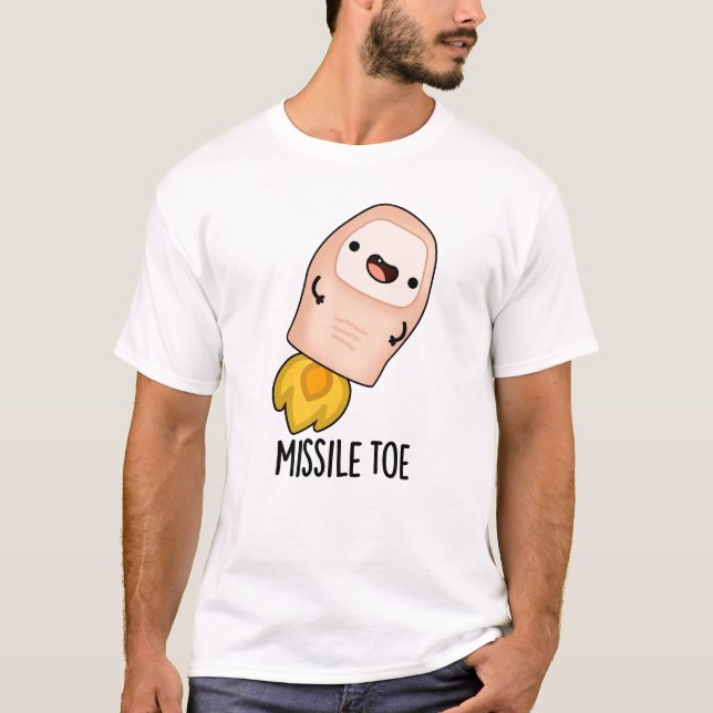 Camiseta Missile Toe Funny Mistletoe Pun (Anverso)