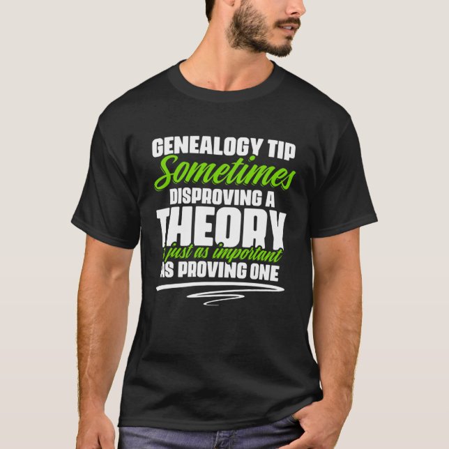 Camiseta Missing Ancestor Ancestry Historian Genealogy Gene (Anverso)
