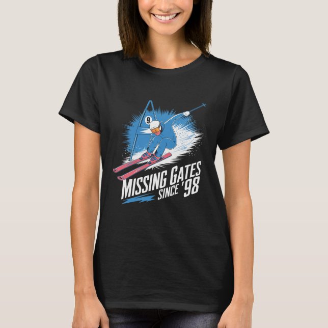 Camiseta Missing Gates Since 98 Alpine Skiing  (Anverso)