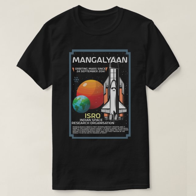 Camiseta Mission Mars (Diseño del anverso)