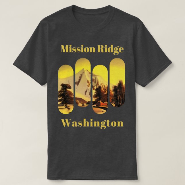 Camiseta Mission Ridge ski Washington (Diseño del anverso)