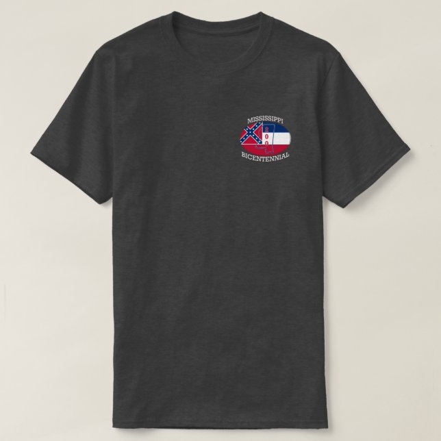 CAMISETA MISSISSIPPI BICENTENNIAL (Diseño del anverso)