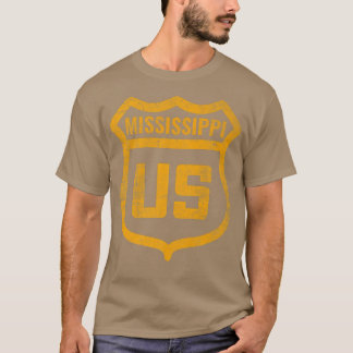 Camiseta Mississippi - Carretera estadounidense con una mir