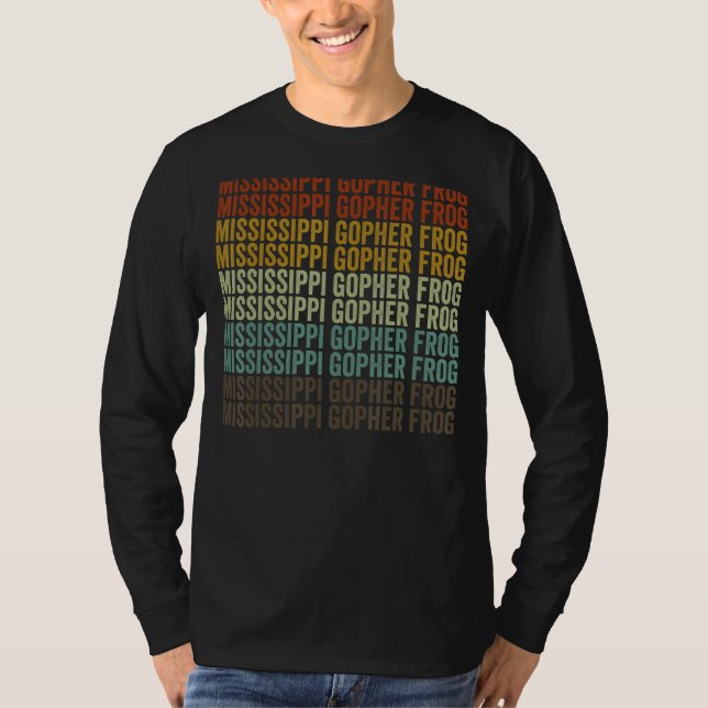Camiseta Mississippi Gopher Frog Anfibio Retro (Anverso)