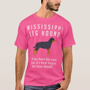 Camiseta Mississippi Leg Hound Uncle Eddies Dog Navidades V