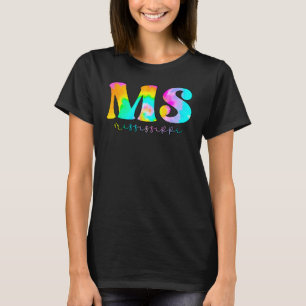 Camiseta Mississippi Ms Tie Dye