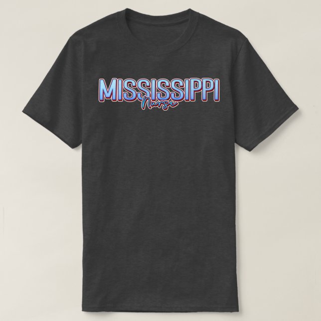 Camiseta Mississippi Nurse 1 (Diseño del anverso)