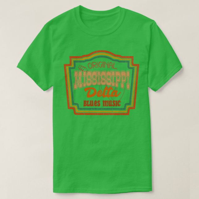 Camiseta Mississippi original delta blues music  (Diseño del anverso)