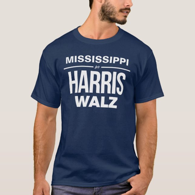 Camiseta Mississippi para Harris Walz (Anverso)