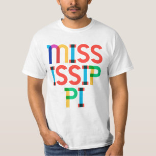 Camiseta Mississippi Vintage Retro Arte Pop 80s Tipo
