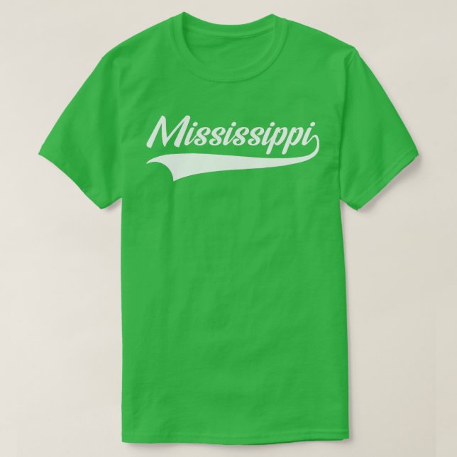 Camiseta MississippiMSThrowback DesignClassic  (Diseño del anverso)