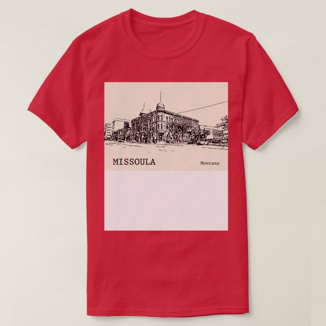 Camiseta Missoula Montana 2 (Diseño del anverso)
