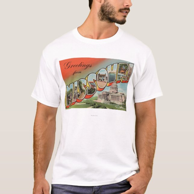 Camiseta Missouri (edificio capital) - letra grande (Anverso)