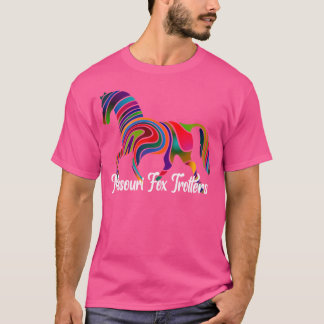 Camiseta Missouri Fox Trotter Horse Rainbow Fade