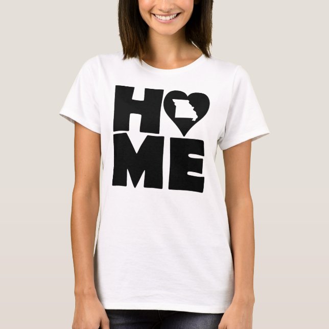 Camiseta Missouri Home Heart State Tees (Anverso)