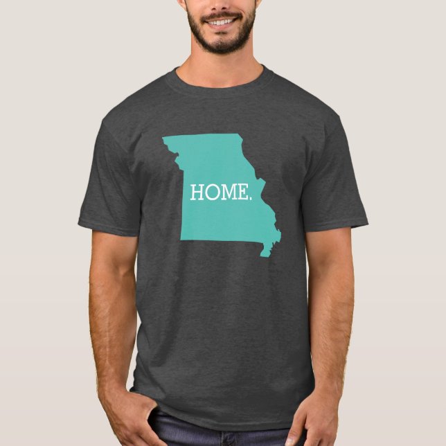 Camiseta Missouri Home State Aqua (Anverso)
