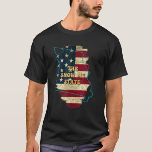 Camiseta Missouri Mo Us Flag Motto