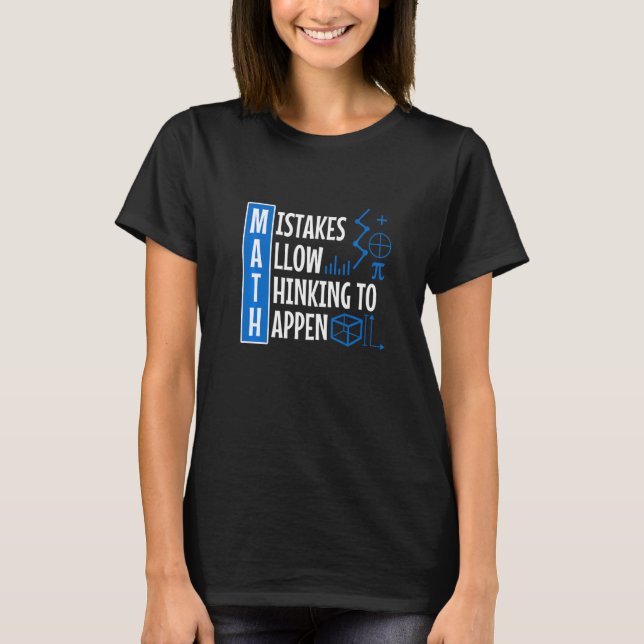 Camiseta Mistakes Allow Thinking To Happen   (Anverso)