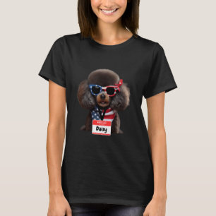 Camiseta Míster de caniche de perro de margarita hombres mu